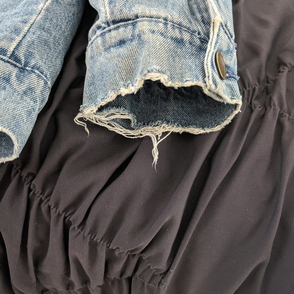 Sherpa lined denim jacket - Picture 6 of 7